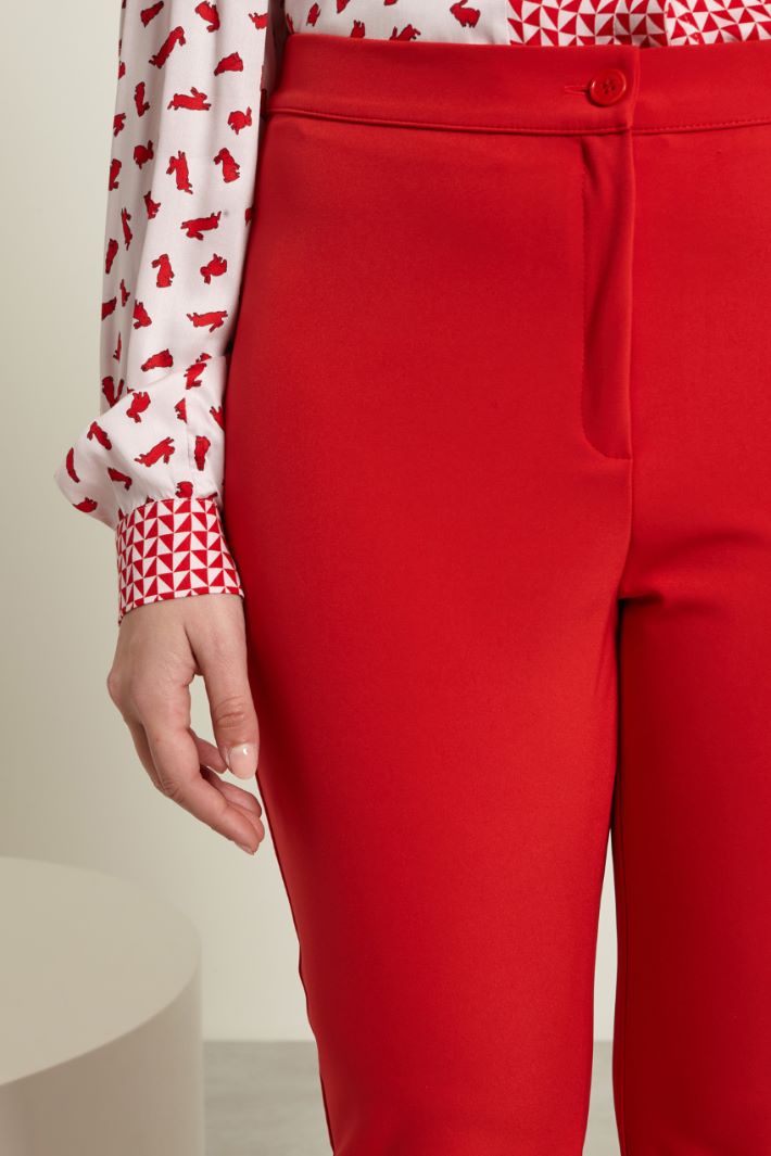 Pantaloni cropped stretch Fashion Market