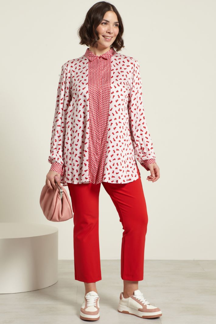 Pantaloni cropped stretch Fashion Market