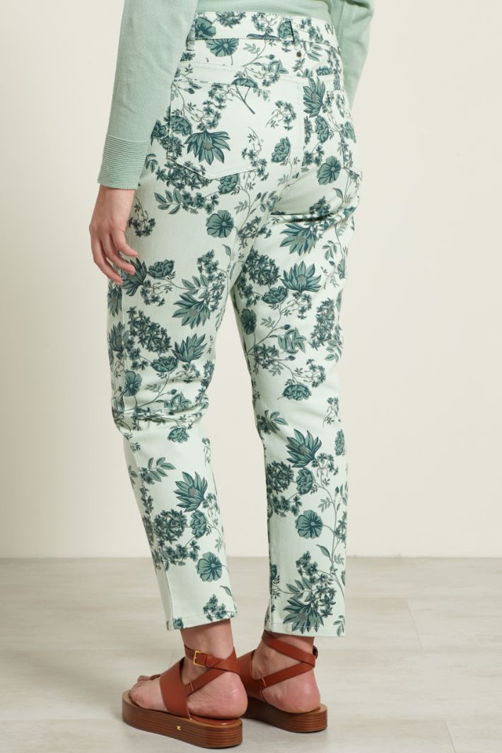 Pantaloni slim stampati Fashion Market