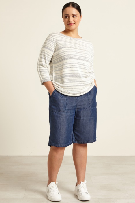 Bermuda in denim fluido Fashion Market