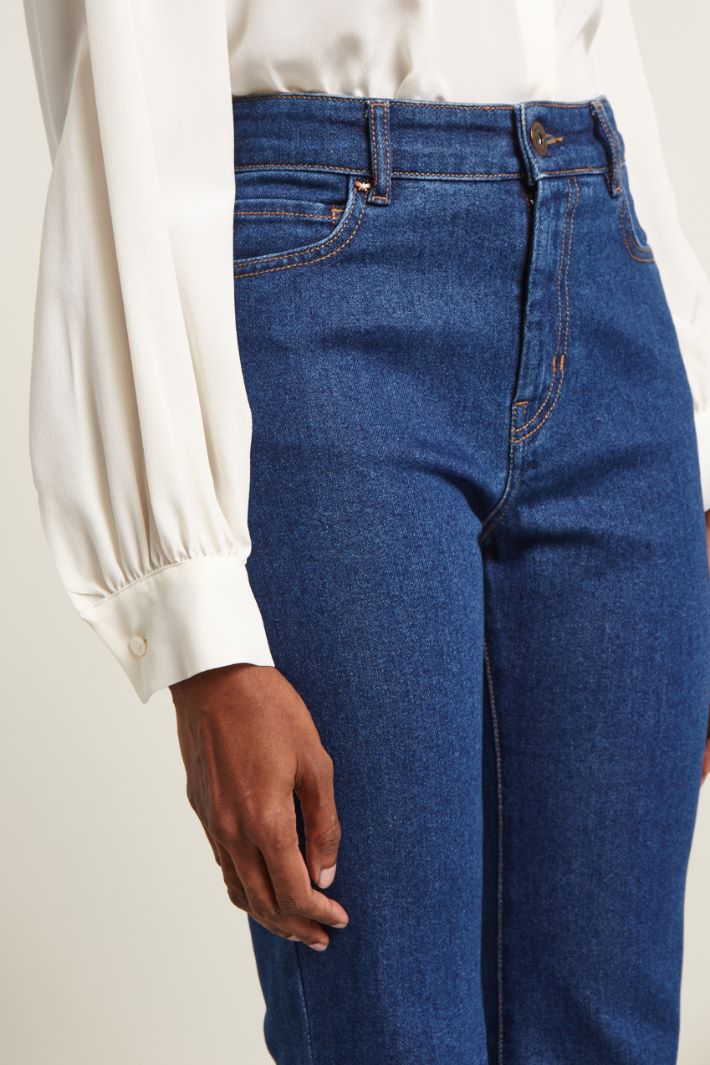 Jeans flare in denim Fashion Market