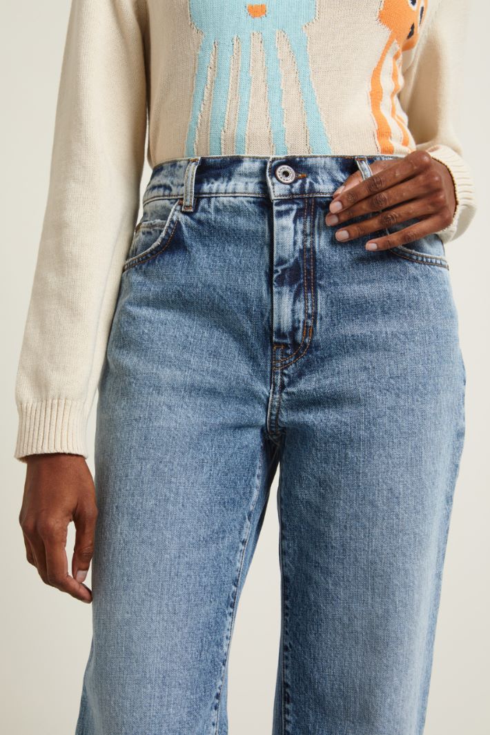 Jeans cinque tasche in denim Fashion Market