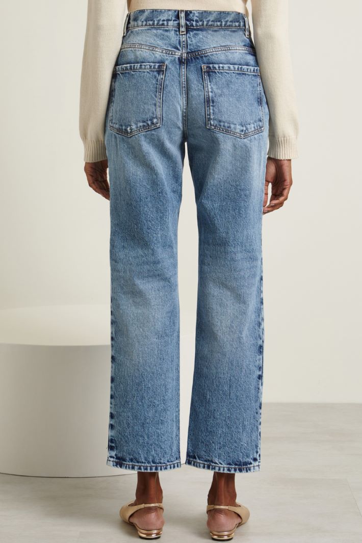 Jeans cinque tasche in denim Fashion Market