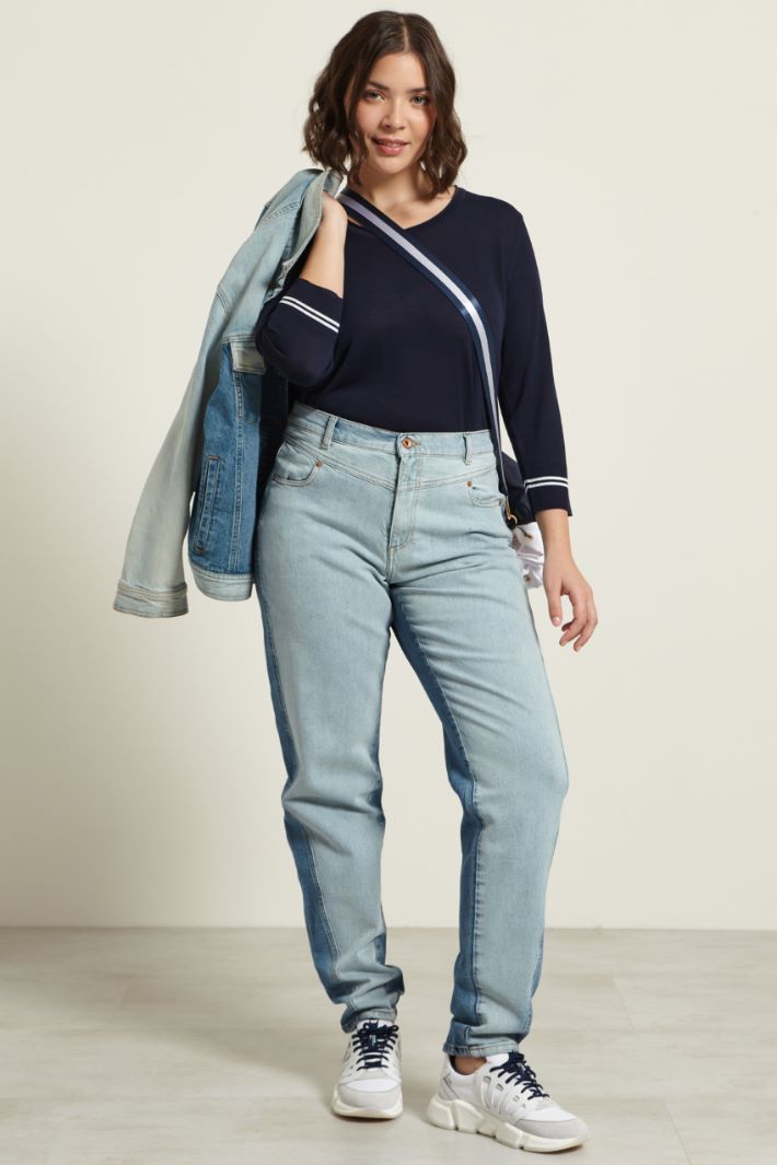 Jeans carrot a vita alta Fashion Market