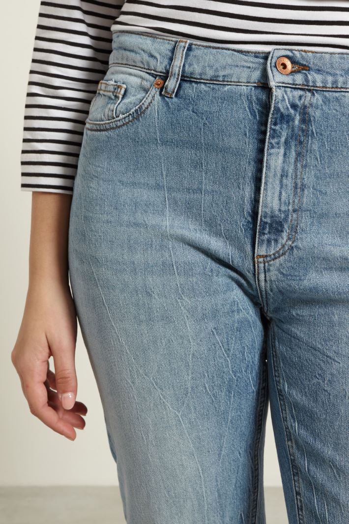 Jeans dritti in cotone Fashion Market