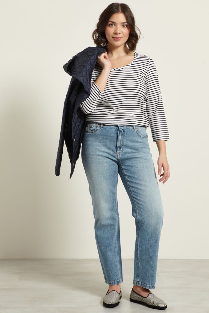 Jeans dritti in cotone Fashion Market