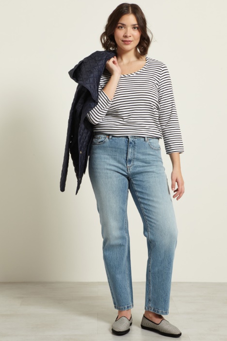 Jeans dritti in cotone Fashion Market