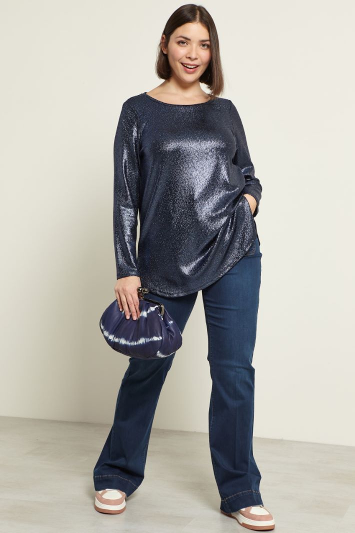 Jeans flare in denim fluido Fashion Market