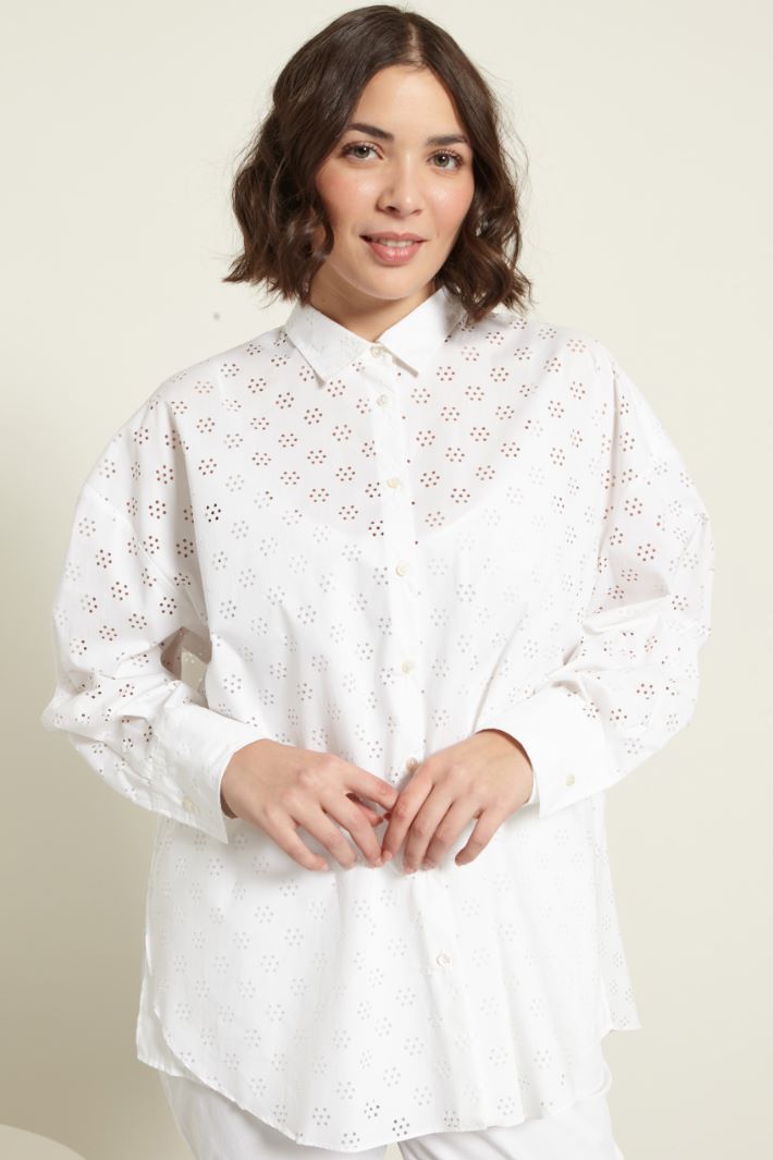 Camicia con motivo cut out Fashion Market