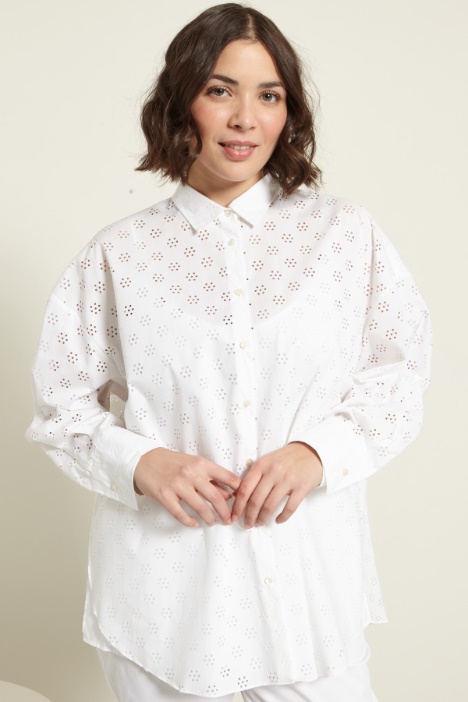 Camicia con motivo cut out Fashion Market