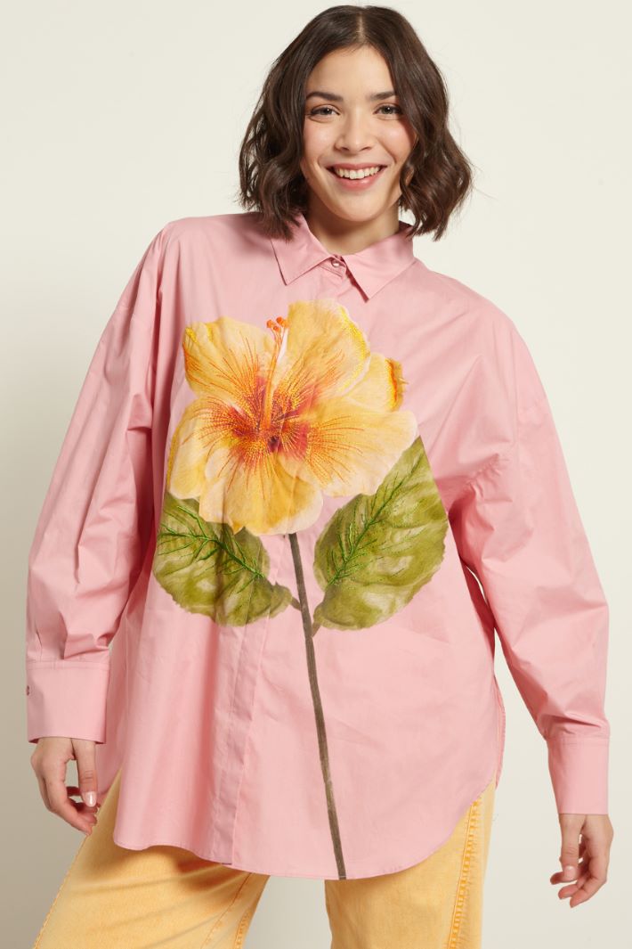 Camicia in popeline stampata Fashion Market