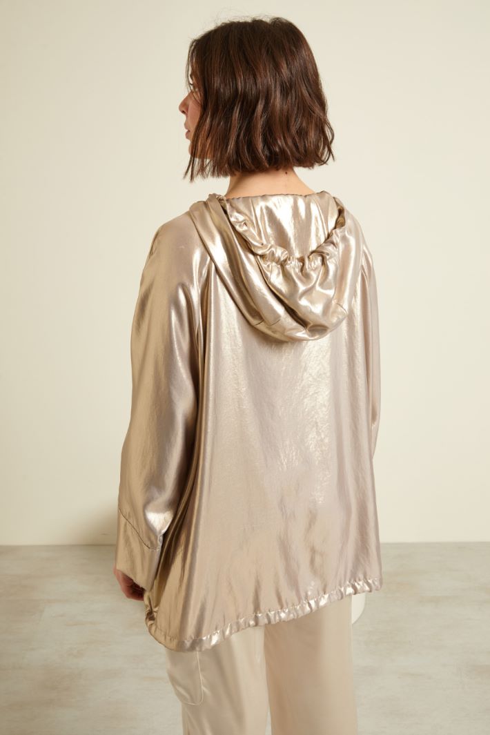 Blusa in twill laminato Fashion Market