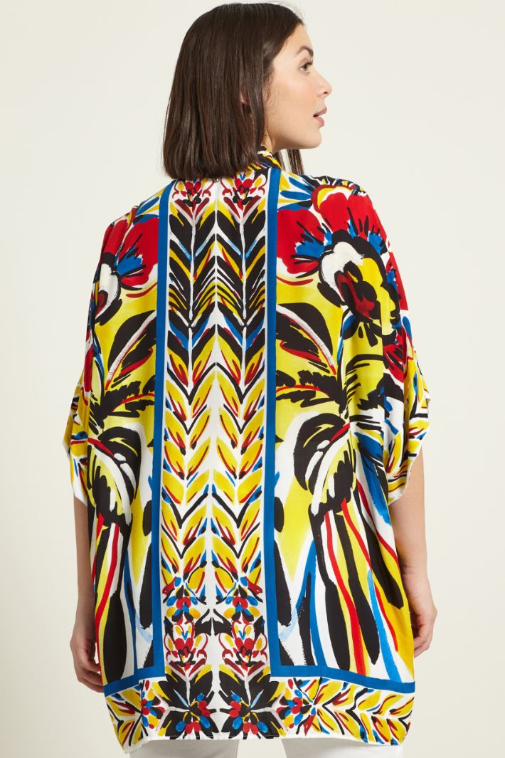 Casacca lunga stampata Fashion Market