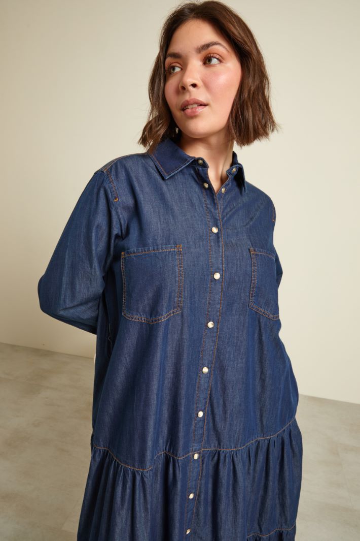 Abito lungo in denim Fashion Market Abito lungo in denim Fashion Market