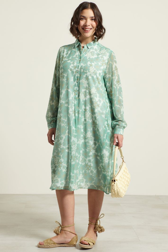 Abito in georgette stampato Fashion Market