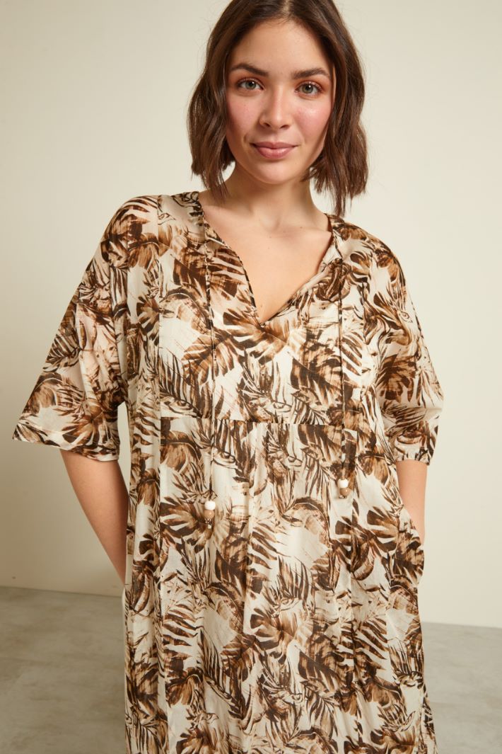 Abito lungo in mussola stampata Fashion Market Abito lungo in mussola stampata Fashion Market