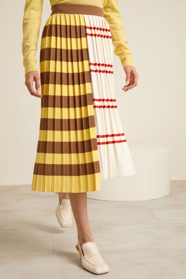 Gonna in maglia plissè Fashion Market