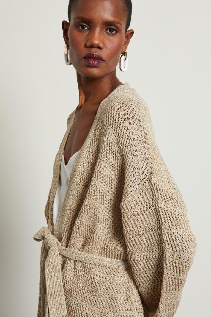 Cardigan con cintura  Fashion Market