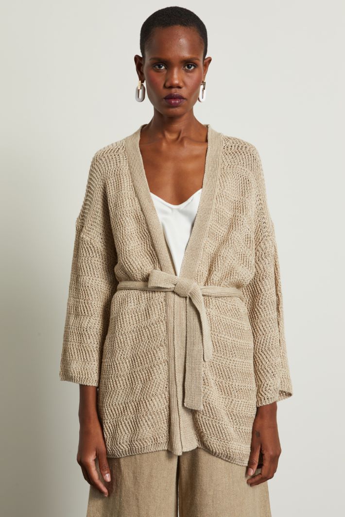 Cardigan con cintura  Fashion Market