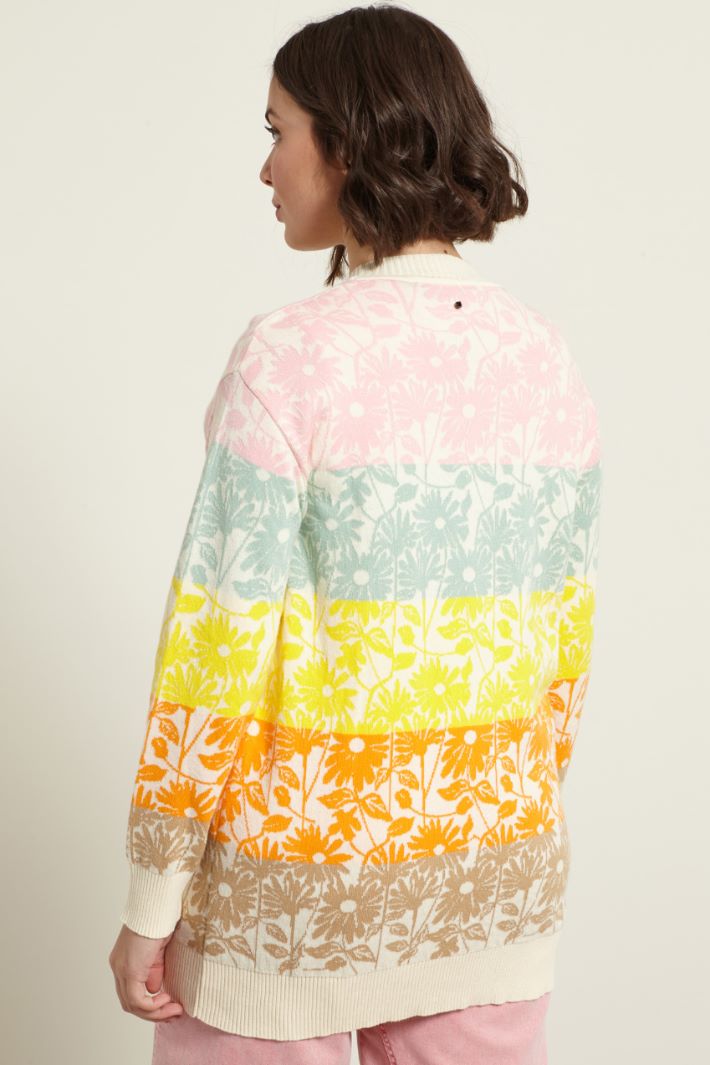 Cardigan in cotone jacquard Fashion Market