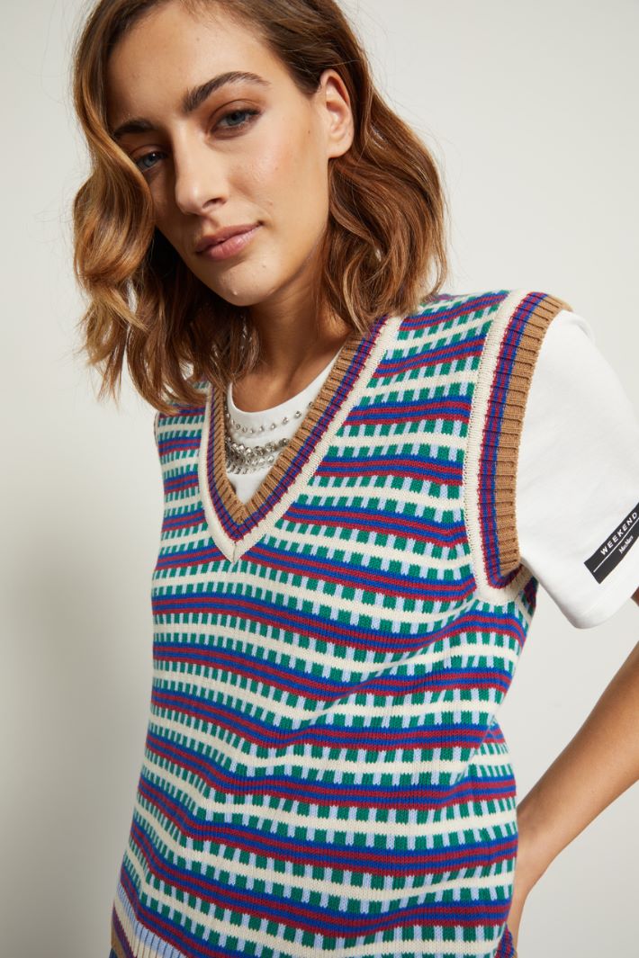 Gilet in cotone jacquard Fashion Market Gilet in cotone jacquard Fashion Market