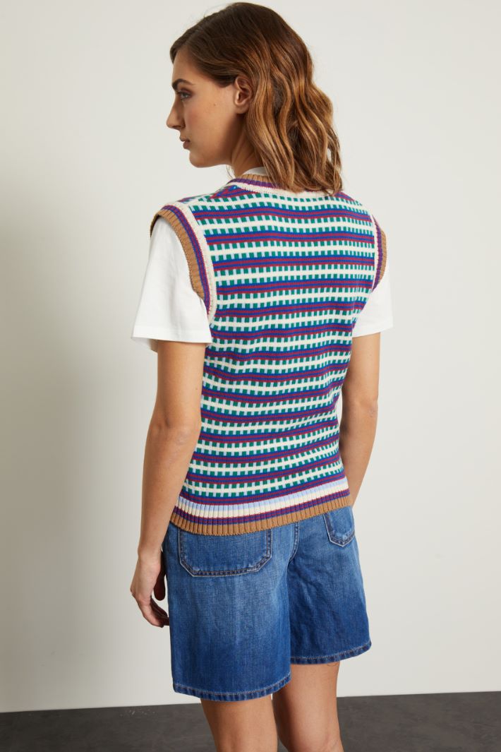 Gilet in cotone jacquard Fashion Market Gilet in cotone jacquard Fashion Market