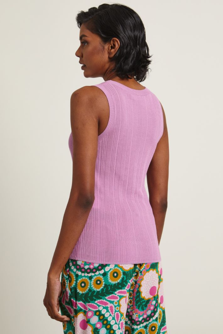 Canotta a coste Fashion Market Canotta a coste Fashion Market