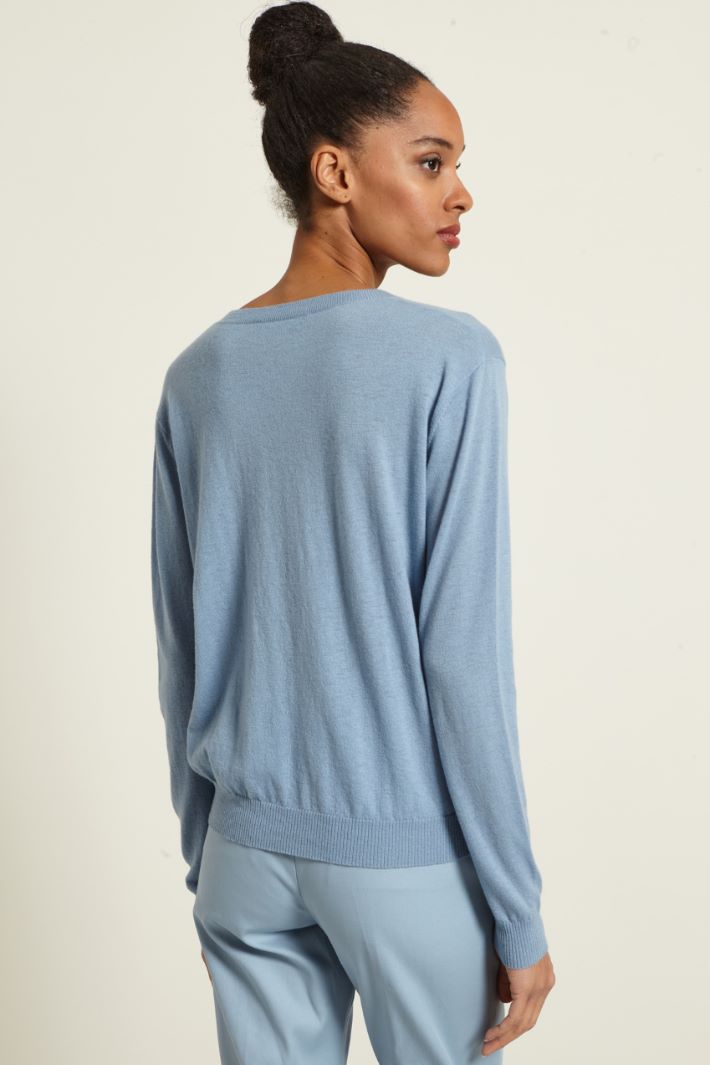 Maglia con profili a coste Fashion Market Maglia con profili a coste Fashion Market