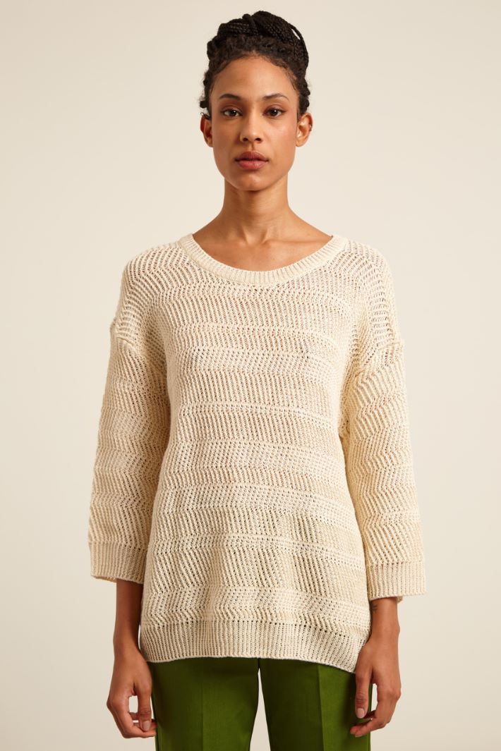 Maglia over in lino Fashion Market Maglia over in lino Fashion Market