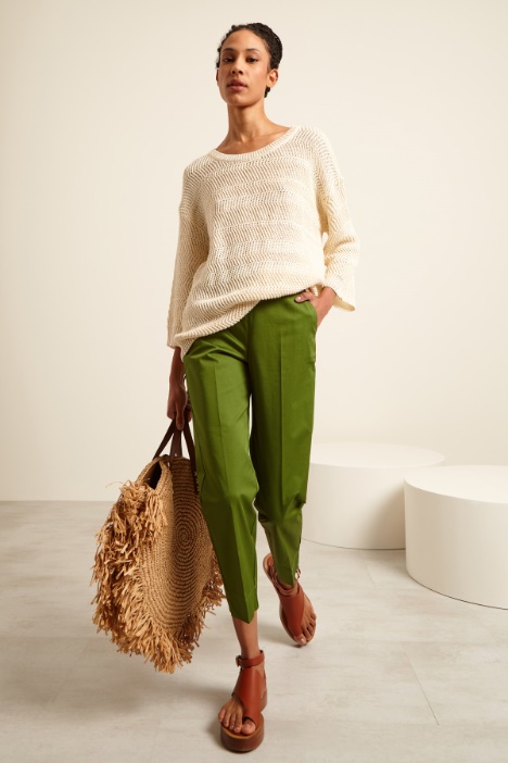 Maglia over in lino  Fashion Market