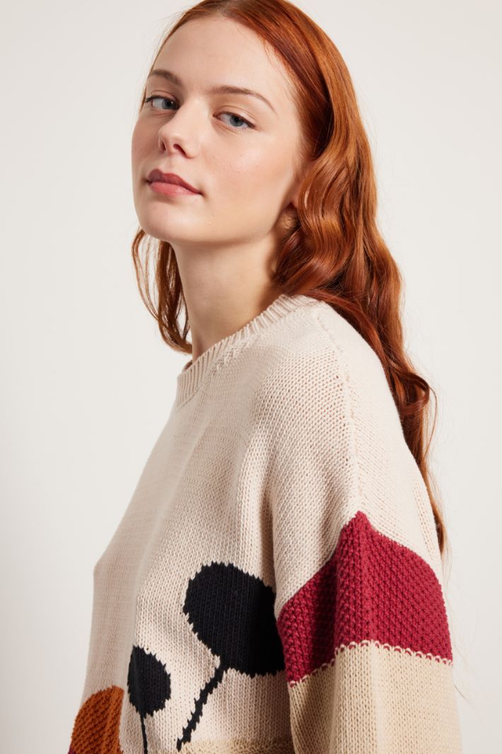 Maglia con intarsio e ricami Fashion Market Maglia con intarsio e ricami Fashion Market