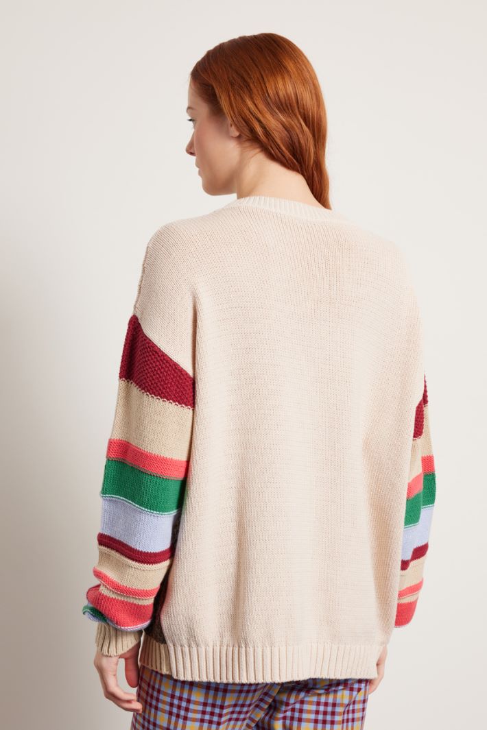 Maglia con intarsio e ricami Fashion Market Maglia con intarsio e ricami Fashion Market