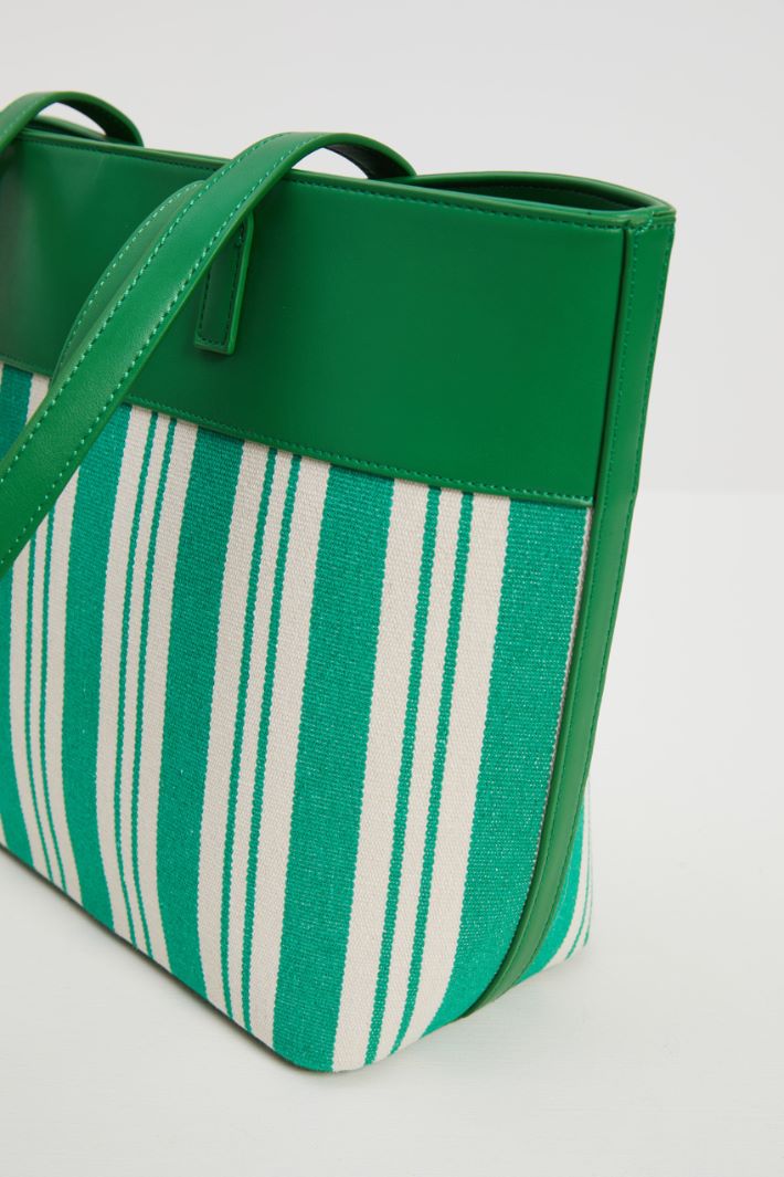 Shopper in tela e pelle Fashion Market Shopper in tela e pelle Fashion Market