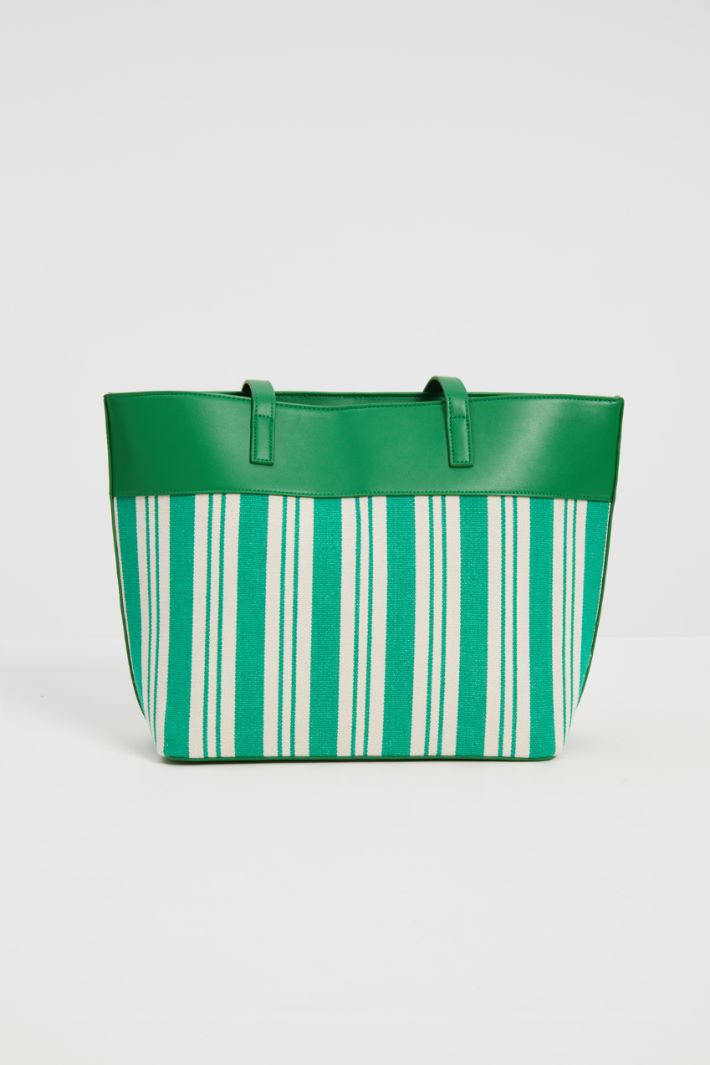 Shopper in tela e pelle Fashion Market Shopper in tela e pelle Fashion Market