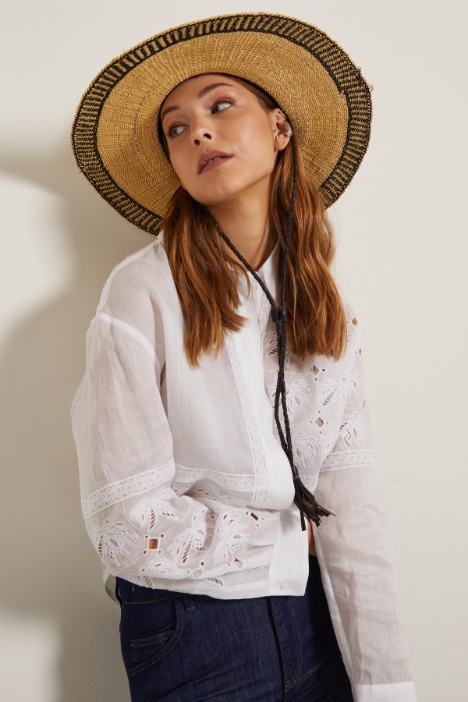 Cappello ampio in paglia Fashion Market