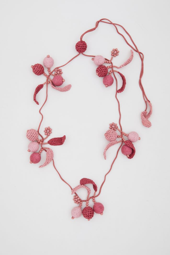 Collana lunga in rafia Fashion Market