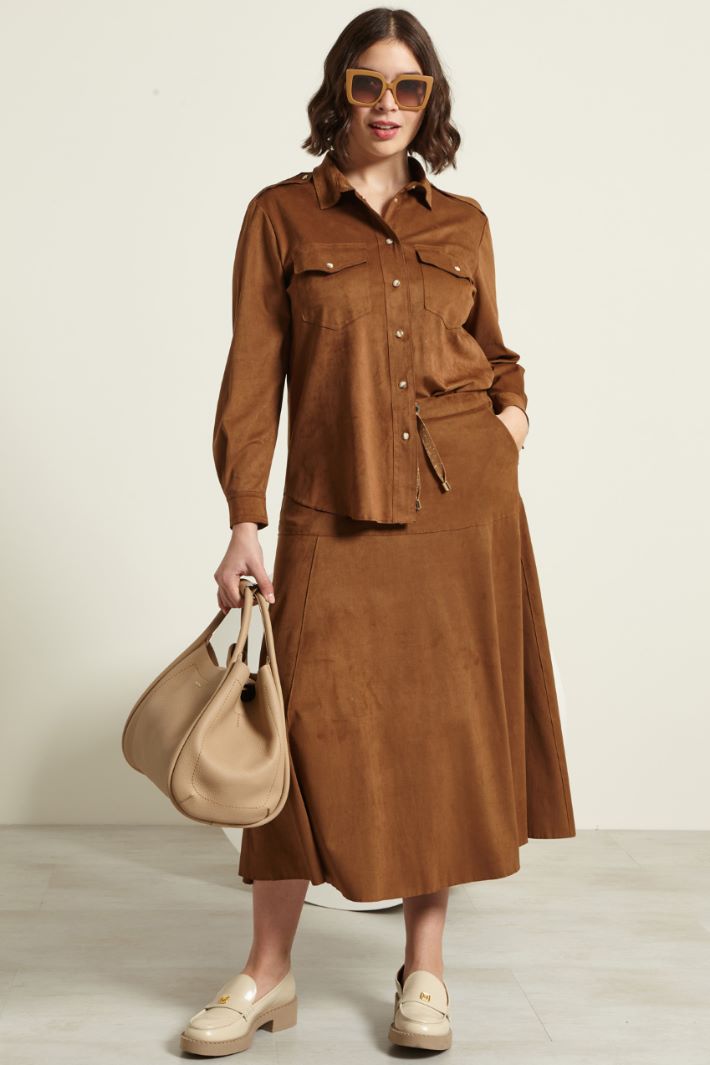 Gonna lunga in suede Fashion Market Gonna lunga in suede Fashion Market