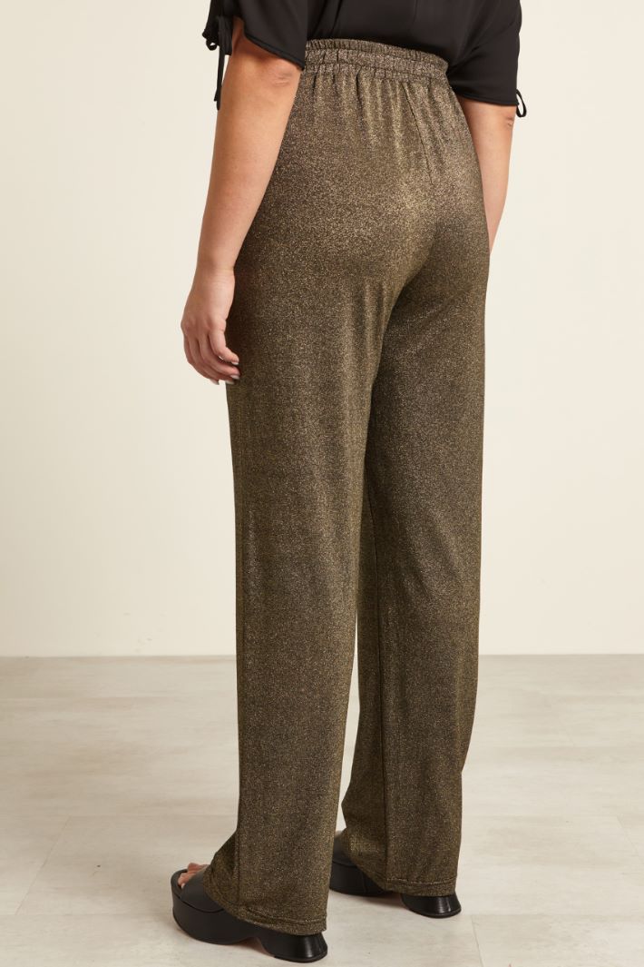 Pantaloni in jersey lamè Fashion Market