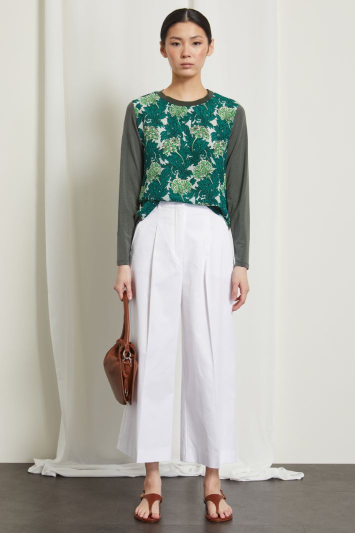 T-shirt in crépe de chine Fashion Market T-shirt in crépe de chine Fashion Market