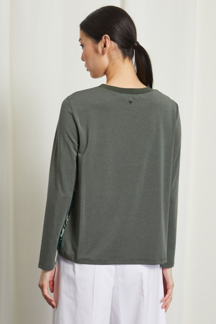 T-shirt in crépe de chine Fashion Market T-shirt in crépe de chine Fashion Market