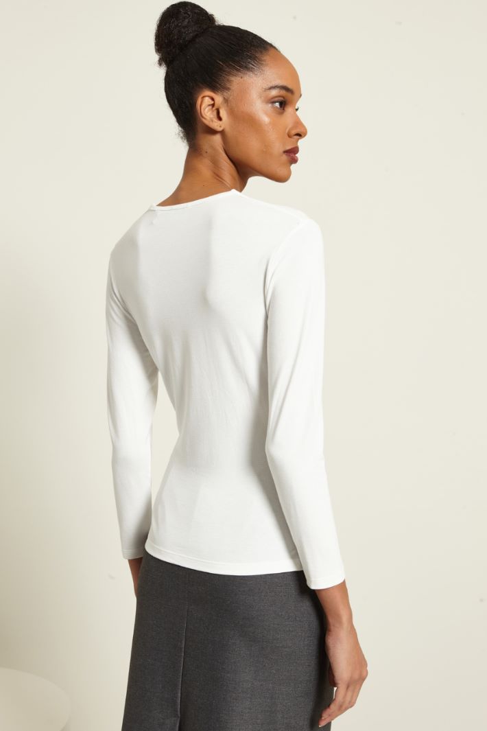 T-shirt con incrocio Fashion Market T-shirt con incrocio Fashion Market