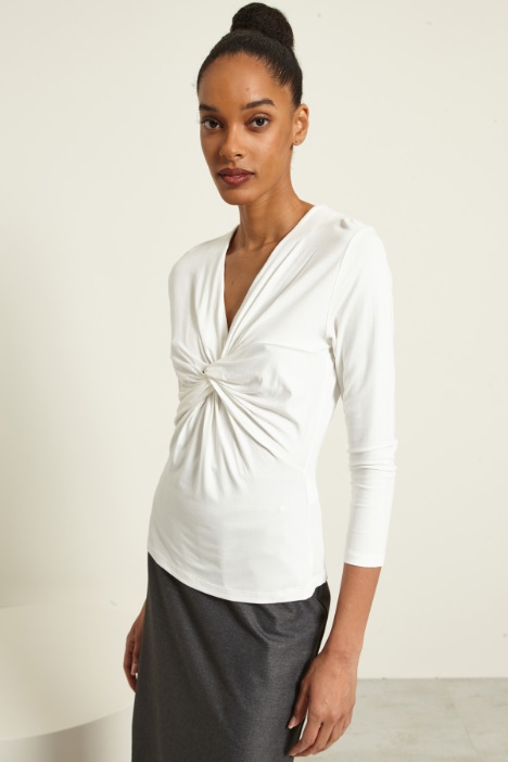 T-shirt con incrocio Fashion Market