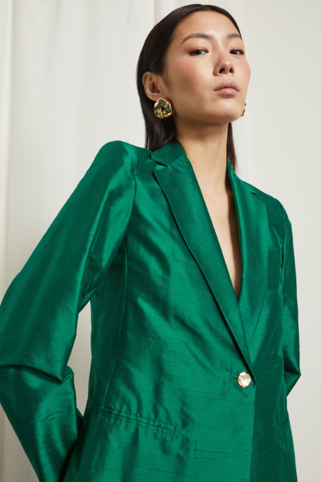 Blazer in shantung di seta Fashion Market