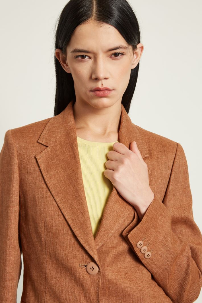 Blazer in batavia di lino Fashion Market