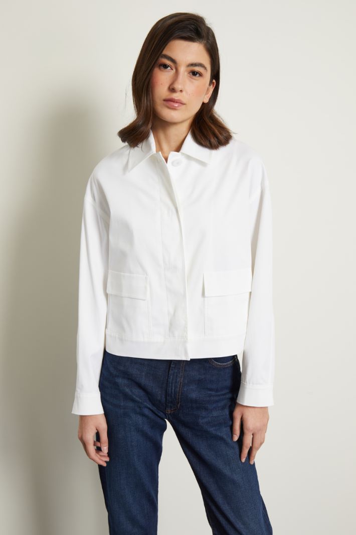 Giacca corta in gabardina Fashion Market