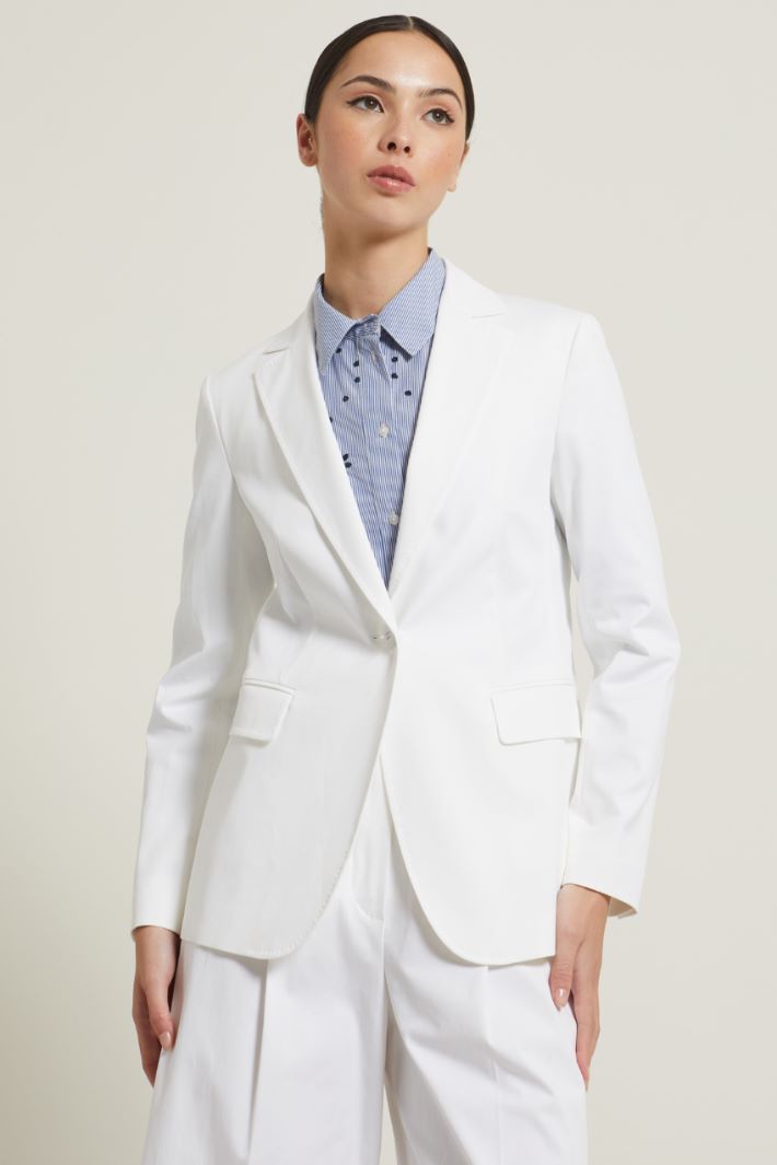 Blazer sfiancato in gabardina Fashion Market