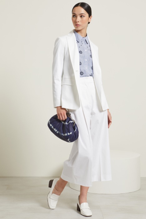 Blazer sfiancato in gabardina Fashion Market