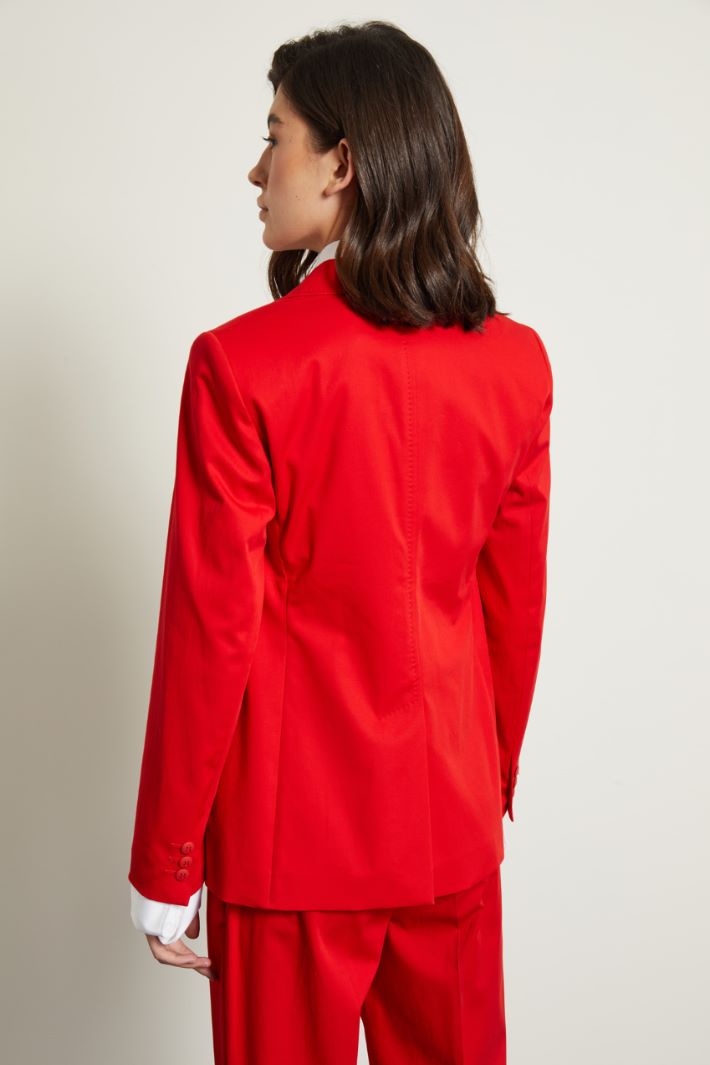 Blazer sfiancato in gabardina Fashion Market