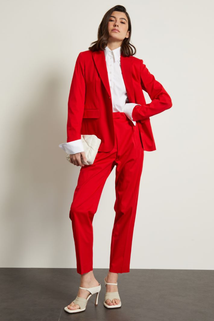 Blazer sfiancato in gabardina Fashion Market