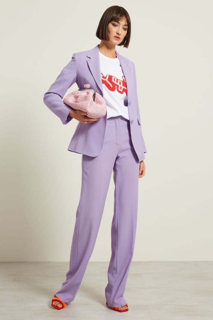 Blazer in tricotina di lana Fashion Market